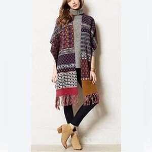 Anthropologie Angel of the North lambswool blend beautiful oversized scarf NEW